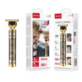  X-start professzionális vezeték nélküli hajnyíró JD002 – sárkány mintás T-pengés trimmelő, 1500 mAh