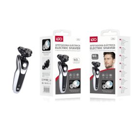   iGO AP150 elektromos borotva – 3D forgófejes, újratölthető férfi borotva 40 perces üzemidővel
