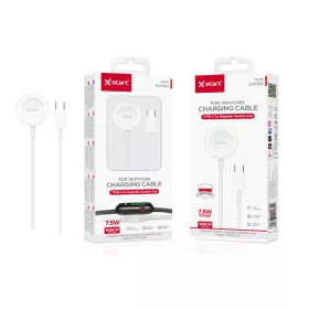   X-Start Mágneses Okosóra Töltőkábel USB-C – 7.5W Gyors Töltés, 1m, iWatch kompatibilis