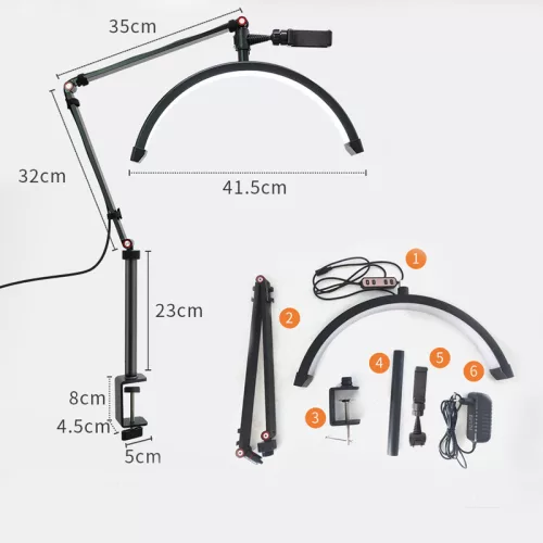 Műkörmös és szépségápolási asztali LED lámpa HD-M3X