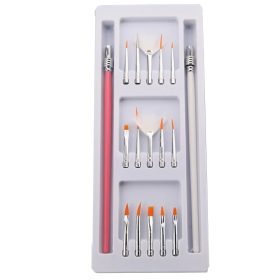 Műköröm építő zselé ecset szett