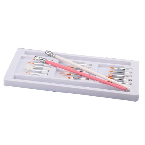 Műköröm építő zselé ecset szett