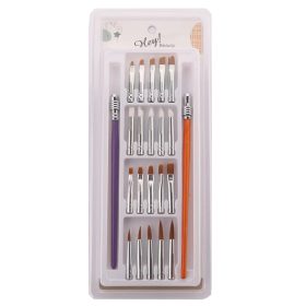 Műköröm építő ecset szett porcelánhoz