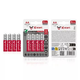   X-start DC-07 AA 1.5V Heavy Duty elem – R6P UM3 tartós ceruzaelem (4 db)