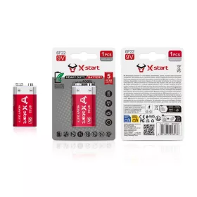   X-start DC-11 9V Heavy Duty elem – 6F22 tartós alkáli elem, 5 év élettartammal