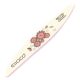 Essaco hullámos körömreszelő 80/100 - Barna virág mintával