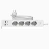 JORTAN hosszabbító 4 aljzattal, 2 USB és 2 USB-C porttal, LED jelzőfénnyel, 2 m kábel