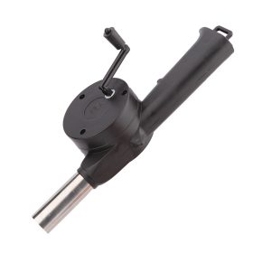   Kézi grill ventilátor fém csővel – mechanikus BBQ levegőfújó 25 cm