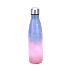   Vákumszigetelt rozsdamentes acél termosz - 500 ml, rózsaszín égbolt mintás