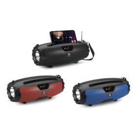   Hordozható Bluetooth Hangszóró és beépített lámpával - Kék