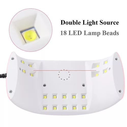 LED-es műkörmös lámpa, 5V-os kézérzékelős, USB-s
