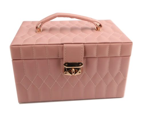 Ékszertartó doboz magas rózsaszín