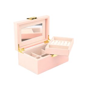 Ékszertartó kis doboz barackvirág színű 18 cm széles