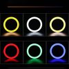 RGB Selfie LED Lámpa Színes, állítható fényerő és színhőmérséklet 33 cm