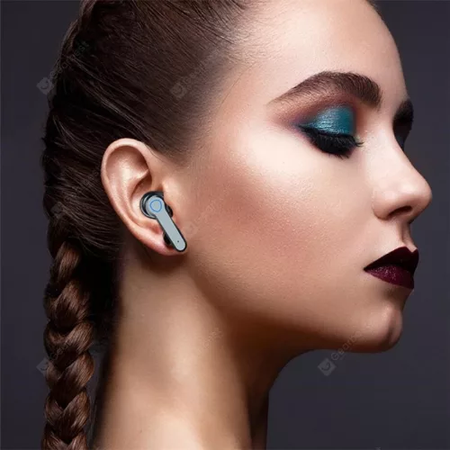  M19 TWS Bluetooth fülhallgató V5.1, Vezeték nélküli töltőtok digitális akkumulátor kijelzővel