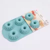 Szilikon mini kuglóf sütőforma – 6 részes rugalmas sütőforma otthoni sütéshez – 2