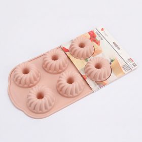   Szilikon mini kuglóf sütőforma – 6 részes rugalmas sütőforma otthoni sütéshez