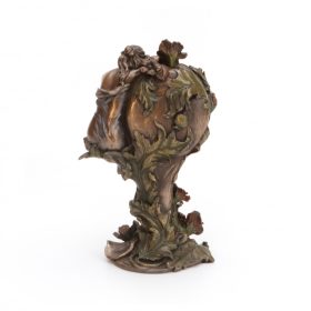 Szobor Szecessziós Óra - Bronz hatású műgyanta szobor