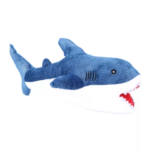 Plüss cápa - 40 cm, kék színben