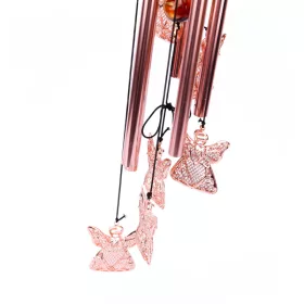 Szélcsengő rose gold angyalkás 70 cm