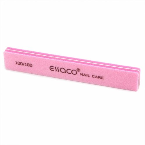 Essaco Körömreszelő - Rózsaszín szivacsos téglalap alakú  100/180