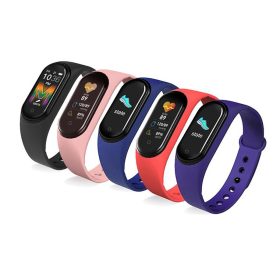   Sport vízálló okoskarkötő pulzus és vérnyomás mérővel - Piros