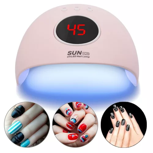 UV/LED Műkörmös lámpa 24W SUN X28 - Rózsaszín