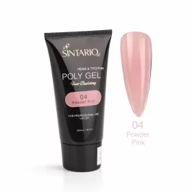   SINTARIO Poly Gel 04 Powder Pink – púderrózsaszín építő zselé körömhosszabbításhoz, HEMA & TPO mentes