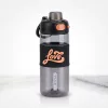 680 ml-es sport kulacs szívószállal és mérőskálával – BPA-mentes ivópalack, fekete