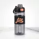680 ml-es sport kulacs szívószállal és mérőskálával – BPA-mentes ivópalack, fekete