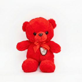   Plüss maci masnival – piros plüss játék 30 cm, klasszikus ajándék