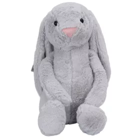   Puha plüss nyuszi hosszú fülekkel – szürke, 55 cm-es ölelhető méret