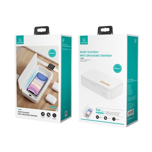 USAMS ZB-139 UV fertőtlenítő doboz – hordozható sterilizáló mobiltelefonhoz és kiegészítőkhöz