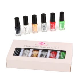 Köröm nyomda gél lakk szett - 6 db x 6 ml