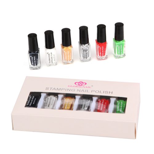 Köröm nyomda gél lakk szett - 6 db x 6 ml