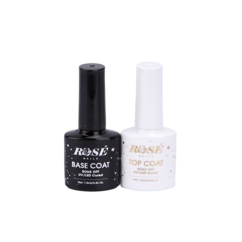 ROSE NAILS 7,5 ml Botanical Base Coat és Top Coat géllakk szett