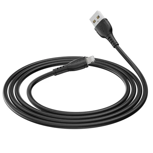 BOROFONE BX51 USB Lightning töltő és adatkábel 1m 2.4A - Fekete