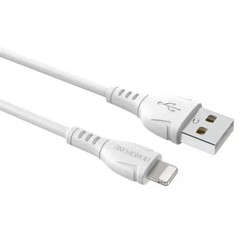 BOROFONE BX51 USB Lightning töltő és adatkábel 1m 2.4A - Feher