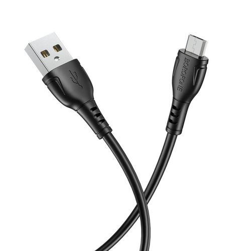 BOROFONE BX51 USB Micro  töltő és adatkábel 1m 2.4A - Fekete
