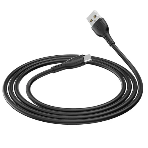 BOROFONE BX51 USB Micro  töltő és adatkábel 1m 2.4A - Fehér