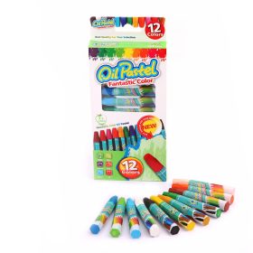   Olajpasztell készlet 12 szín – nem mérgező rajzkréta gyerekeknek és művészeknek