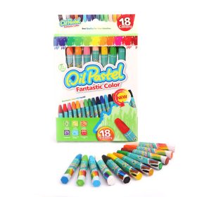   Olajpasztell készlet 18 szín – élénk, nem mérgező rajzkréta