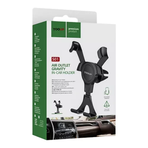 YOOUP S01 Gravity autóstartó - fekete