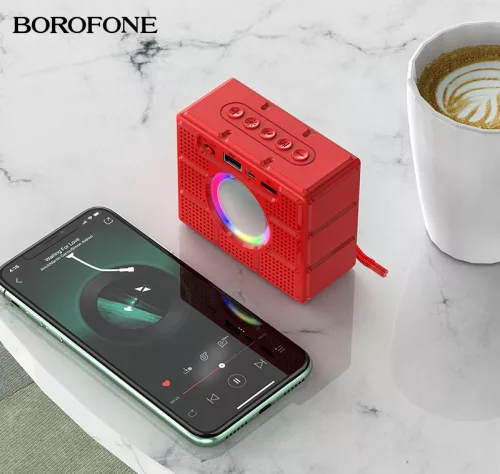 BOROFONE BR16 GAGE Hordozható Bluetooth Smart Sports BT Hangszóró - Fekete
