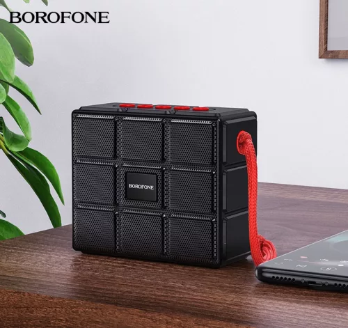 BOROFONE BR16 GAGE Hordozható Bluetooth Smart Sports BT Hangszóró - Fekete
