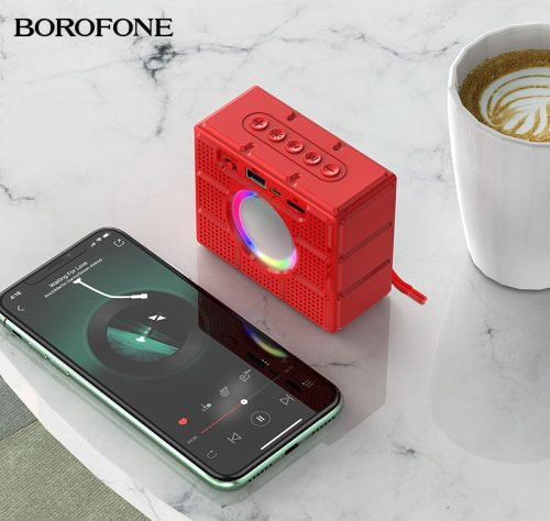 BOROFONE BR16 GAGE Hordozható Bluetooth Smart Sports BT Hangszóró - Sötétzöld