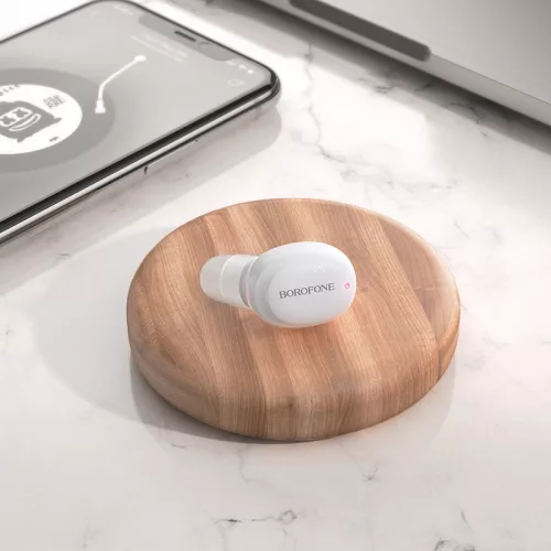 BOROFONE BC34 Mini vezeték nélküli bluetooth-os mono fülhallgató - fehér