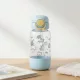 700 ml-es gyermek kulacs szívószállal és biztonsági kupakkal – BPA-mentes ivópalack, világoskék