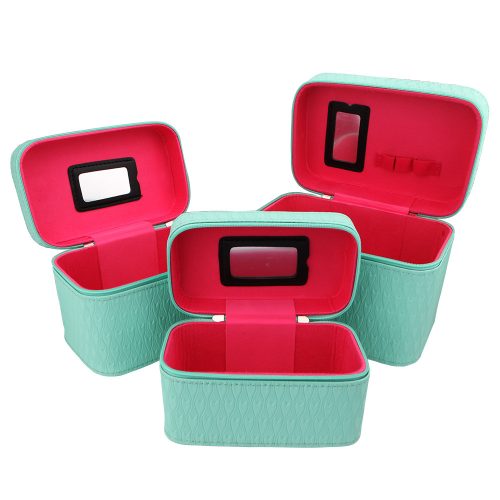 Kozmetikai táska - almazöld - közepes méret