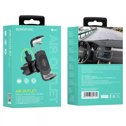 BOROFONE BH61 air outlet autós tartó - fekete